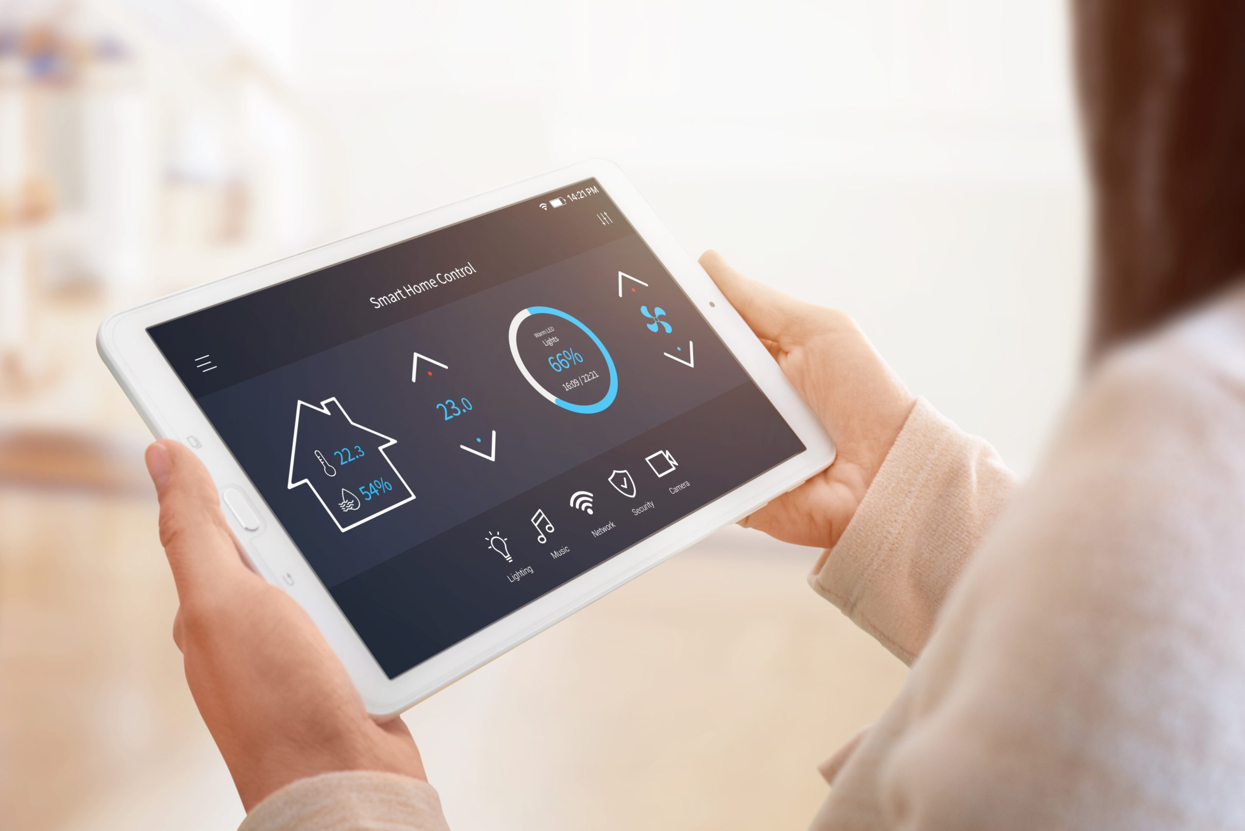Tablette avec application de consommation d'énergie